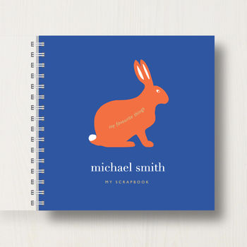 Personalised Kid's Rabbit Scrapbook Or Memory Book, 7 of 8