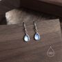 Moonstone Droplet Drop Hook Earrings, thumbnail 5 of 10