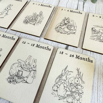 Bunny Rabbit Nursery Drawer Dividers Set Of Seven New Baby Gift, 7 of 11