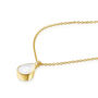 Teardrop Pearl Urn Necklace 18 K Gold Plated Silver, thumbnail 3 of 5