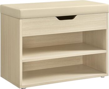 Padded Storage Bench With Three Compartments, 7 of 8