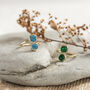 Gold Plated Double Druzy Rings, thumbnail 4 of 8