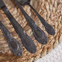 Fairley Black Four Piece Cutlery Set, thumbnail 3 of 4