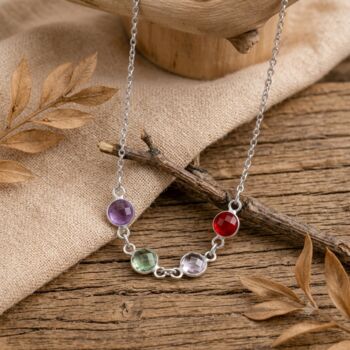 Personalised Create Your Own Family Birthstones Necklace, 3 of 12
