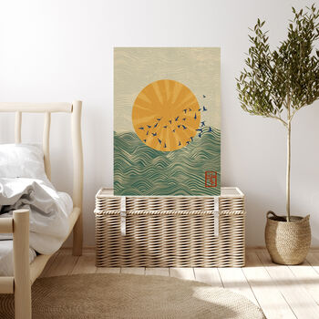 Raising Sun Japanese Art Print, 4 of 4