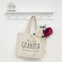 Personalised Organic Cotton Tote Bag For Grandma, thumbnail 2 of 3