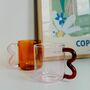 Frankie Wave Handle Glass Mug Five Colours, thumbnail 3 of 10