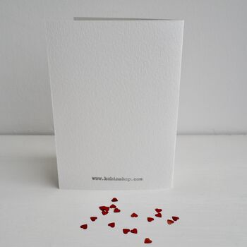 Handmade Heart Glitter Star Valentines Love Card, 6 of 6
