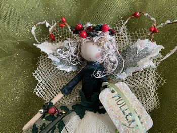 Personalised Christmas Holly Berry Fairy, 4 of 12