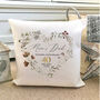 Personalised Ruby Wedding Anniversary Cushion, thumbnail 3 of 3