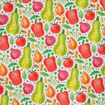 Peppers Gift Wrap Roll/Folded, Vegetable Wrapping Paper, 2 of 2
