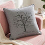 Personalised Ruby Anniversary Family Tree Cushion, thumbnail 2 of 6