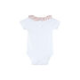 Carmel Floral Frill Collar Baby Bodysuit, thumbnail 2 of 5