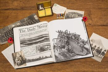 Ww1 Pictorial Personalised Deluxe War History Book, 5 of 8