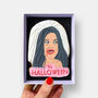 Hallow Mean Zombie Bride Halloween Letterbox Iced Cookie, thumbnail 1 of 11