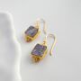 Tanzanite Vermeil Earrings, thumbnail 2 of 4