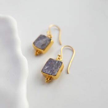 Tanzanite Vermeil Earrings, 2 of 4