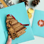 Hanging The Star Personalised Christmas Tree Decoration, thumbnail 4 of 4