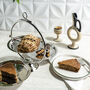 Silver Foldable Solid Copper Two Tier Serving Stand, thumbnail 6 of 8