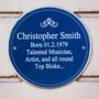 Personalised Blue Heritage Plaque, thumbnail 1 of 5