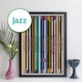 Personalised Jazz Record Collection Print Gift, thumbnail 1 of 8