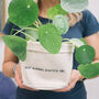 'Keep Blooming' Canvas House Plant Pot For Gardeners, thumbnail 2 of 6
