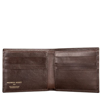 Classic Men's Leather Billfold Wallet. 'The Vittore', 3 of 12