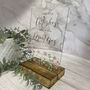 Floral Personalised Guest Book Sign Clear A5 With Custom Names And Date, thumbnail 5 of 6