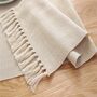 Table Runner Tabletop Decoration With Handmade Tassels, thumbnail 7 of 7