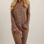 Personalised Supersoft Stretch Pyjamas In Brown, thumbnail 2 of 3