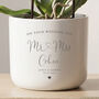 Personalised Wedding Day Gift | Indoor Pot Add Plant, thumbnail 1 of 7