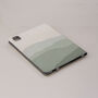 Blue Watercolour Vegan Leather iPad Pro Folio Case, thumbnail 5 of 7