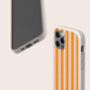 Orange Stripes Eco Phone Case, thumbnail 2 of 6