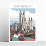Canterbury Cathedral Travel Print, thumbnail 1 of 2