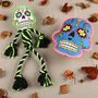 Halloween Sugar Skull Dog Toy Gift Set, thumbnail 1 of 10