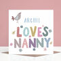 Personalised Nanny Birthday Card From Girls Or Boys, thumbnail 2 of 3