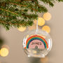 Personalised Rainbow Glass Dome Bauble, thumbnail 1 of 7