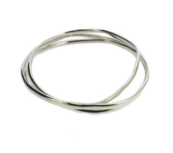 Sterling Silver Coil Bangles, 3 of 6