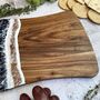 Personalised Couples Name With Rings Resin Cheese Board | Anniversary, Wedding Gift, thumbnail 9 of 9