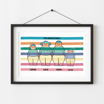 Personalised Jelly Baby Family Print, 4 of 4