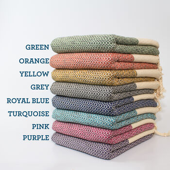 Personalised Cotton Throw, 2nd Wedding Anniversary Gift, 5 of 12