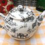 Two Cup Teapot In Black Safari Design, thumbnail 7 of 9