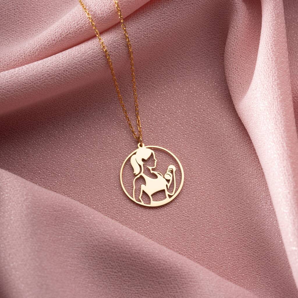 Sterling Silver Fitness Gym Necklace, 1 of 8