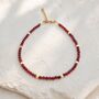 Gemstone Beaded Anklet, thumbnail 1 of 5