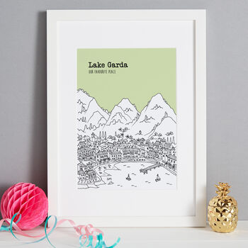 Personalised Lake Garda Print, 5 of 10