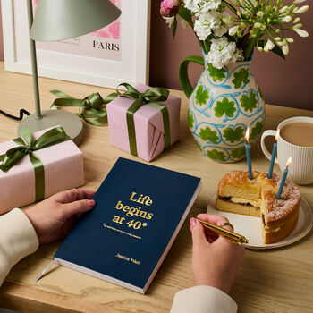 Personalised 40th Birthday Gift Notebook, 2 of 7