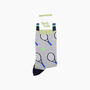 Tennis Bamboo Socks In Light Grey, thumbnail 4 of 4