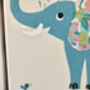 Elephant Personalised Name Print, thumbnail 6 of 12