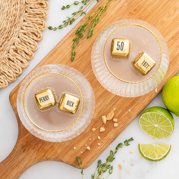 'Your Golden' Personalised Steel Ice Cubes, 8 of 12