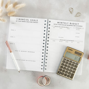 Personalised Year Planner | Choice Of Covers | Budget, Wellness And Travel, 3 of 12